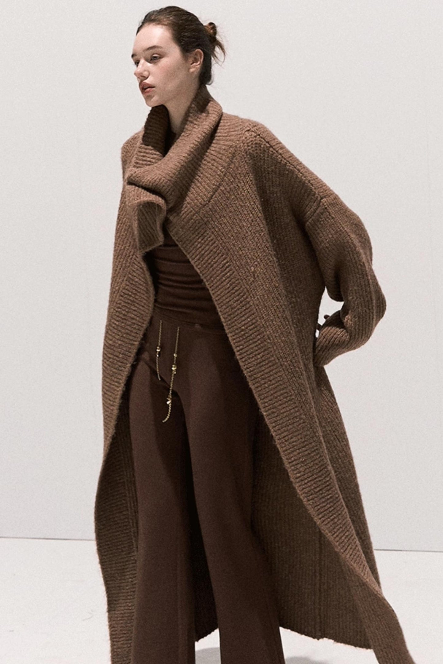 Soft Crewneck Knitwear Trouser Set-Up