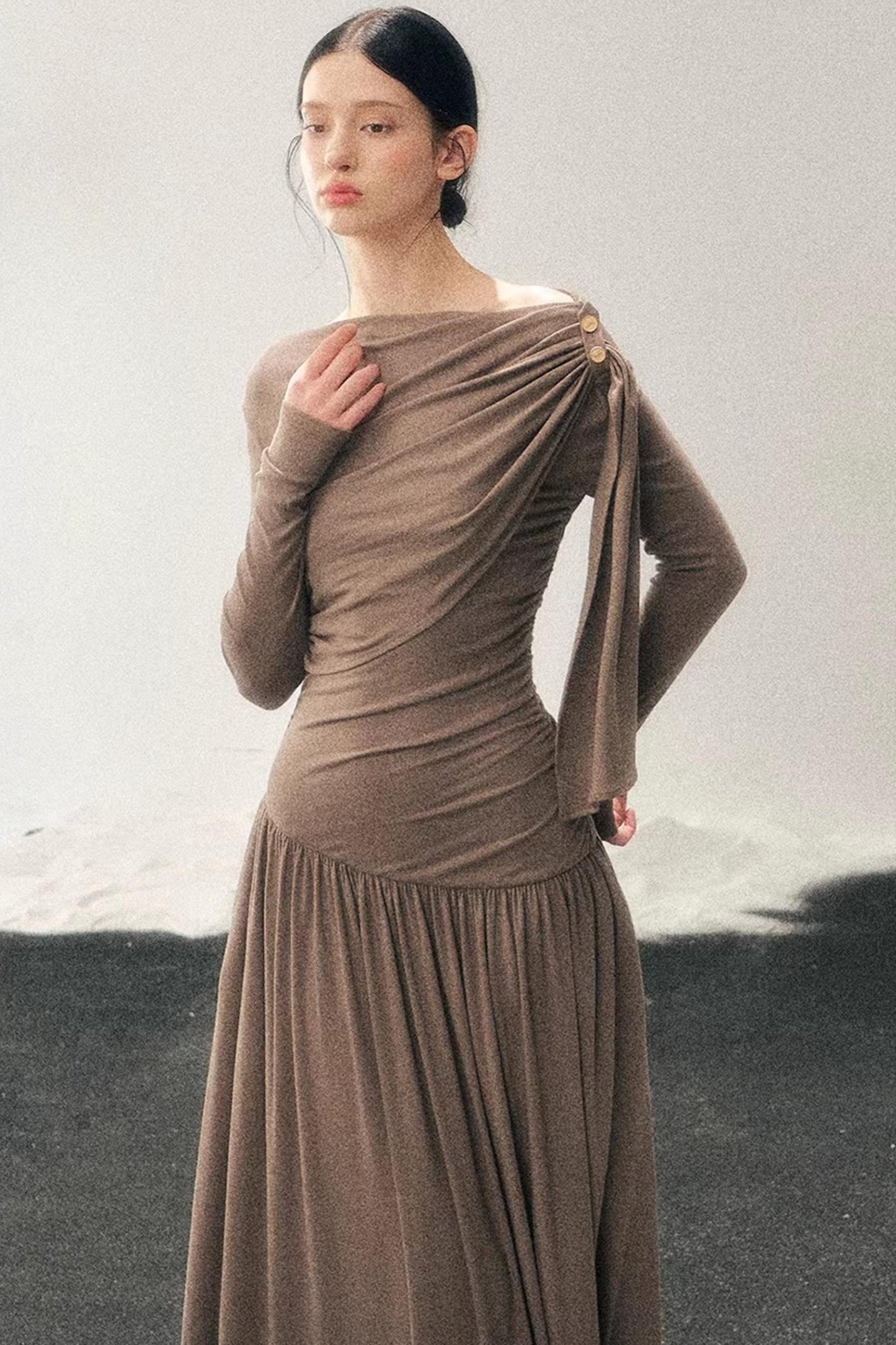 Ribbon Bodycon Winter Dress