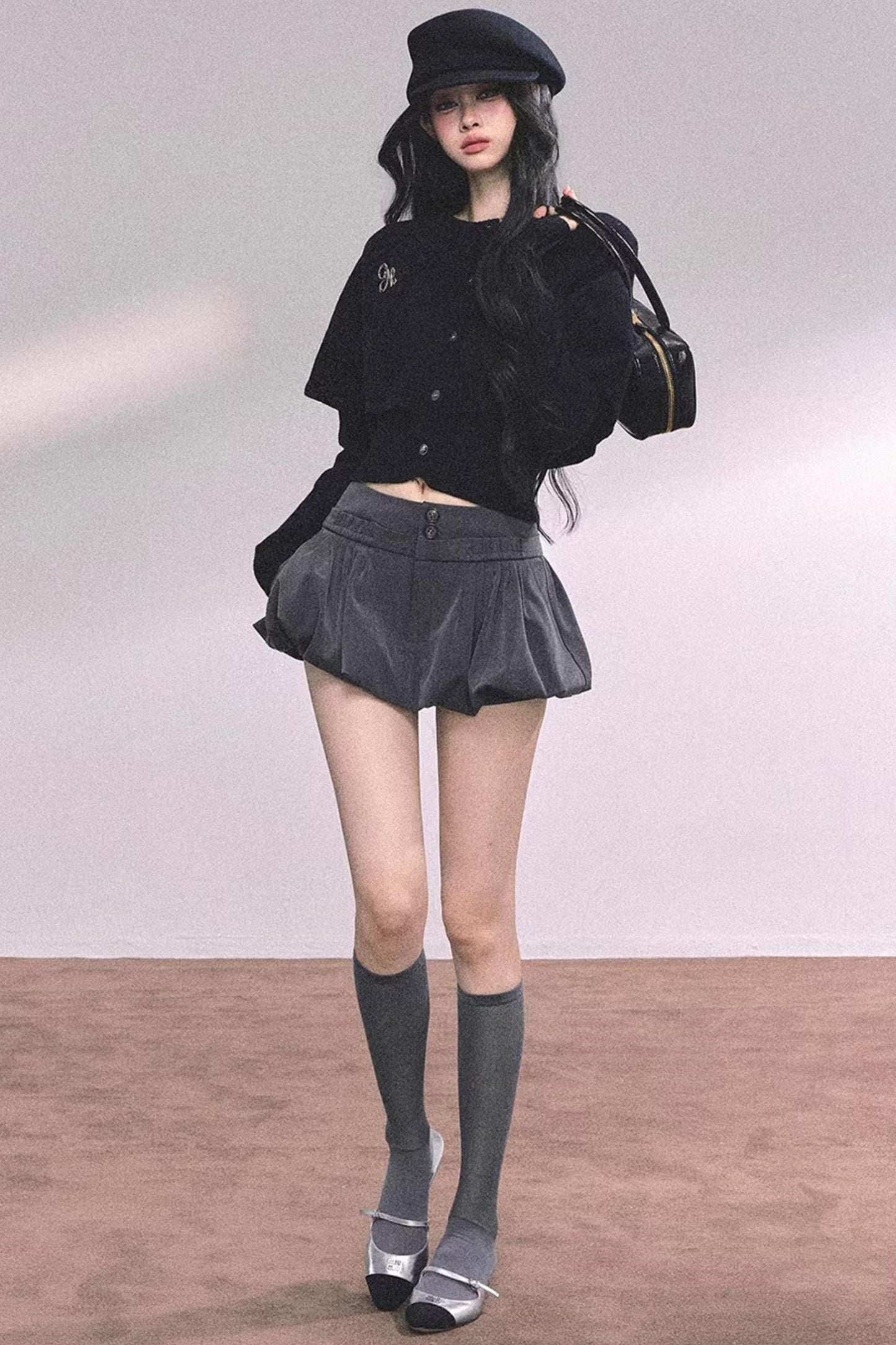 Cable Knit Cape Sweater