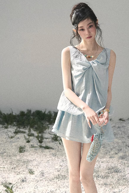 Sweet V-Neck Summer Dress