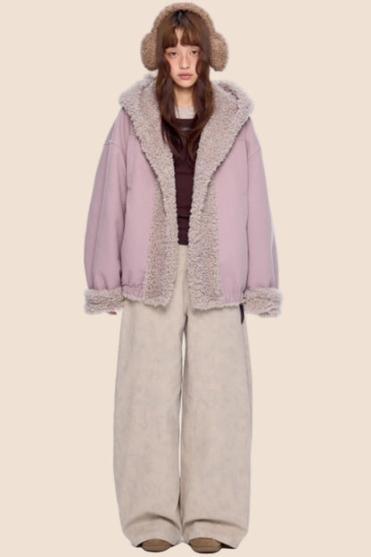 Hooded Fleece Cotton Jacket