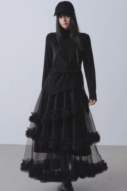Black Alocasia Base Layer Top