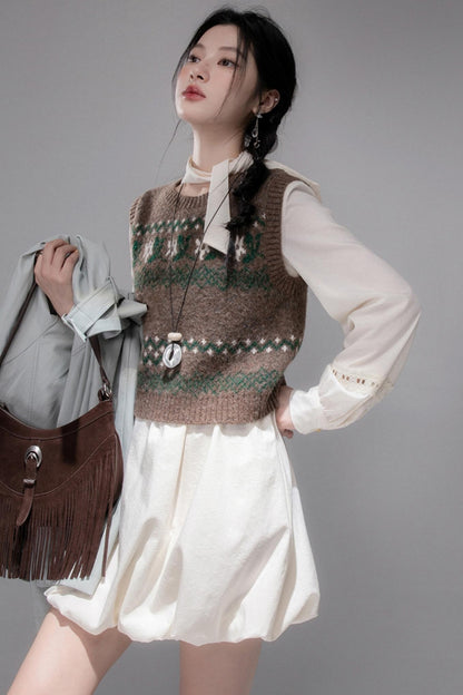 Efficiency Diamond Plaid Vest