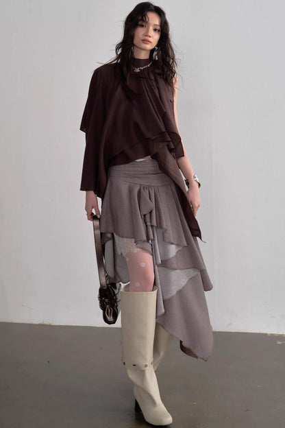 Asymmetrical Off-Shoulder Camisole