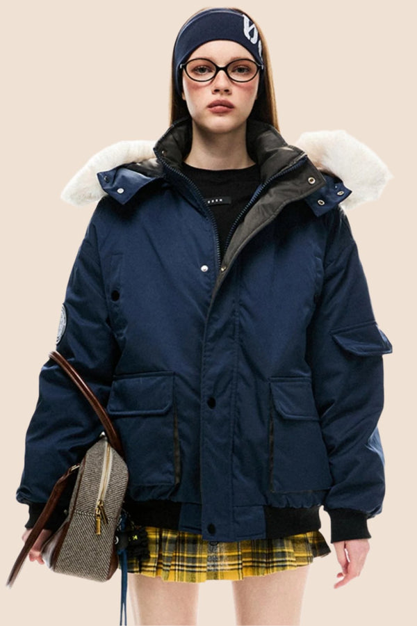 Hooded Winter Overall Baumwolljacke 