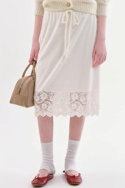 French Retro Lace Skirt