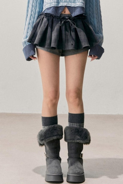 Plaid Annie Waltz Skirt