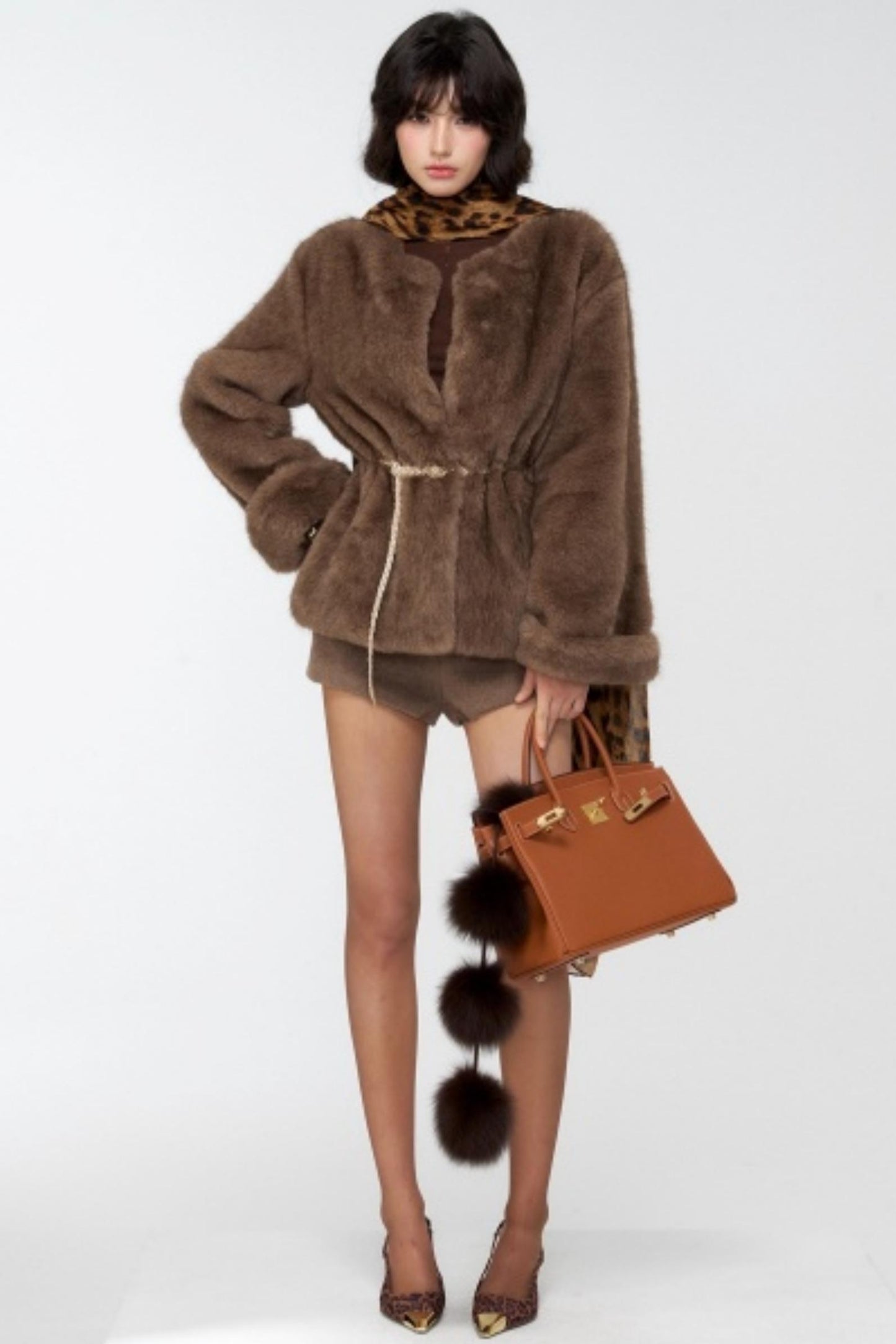 Slavic Aesthetics Fur-Cuffed Jacket