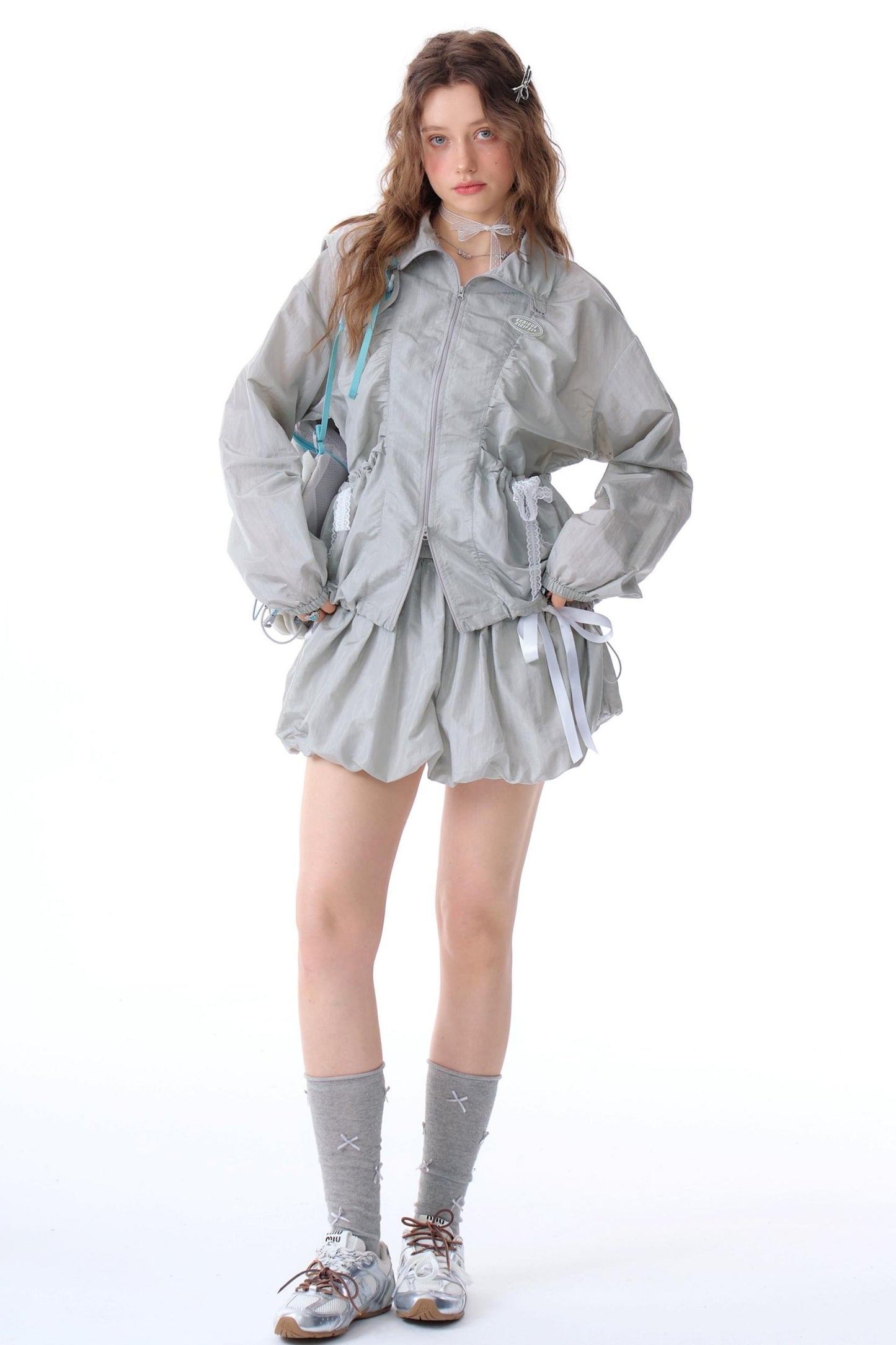 Loose Fit Lace Jacket