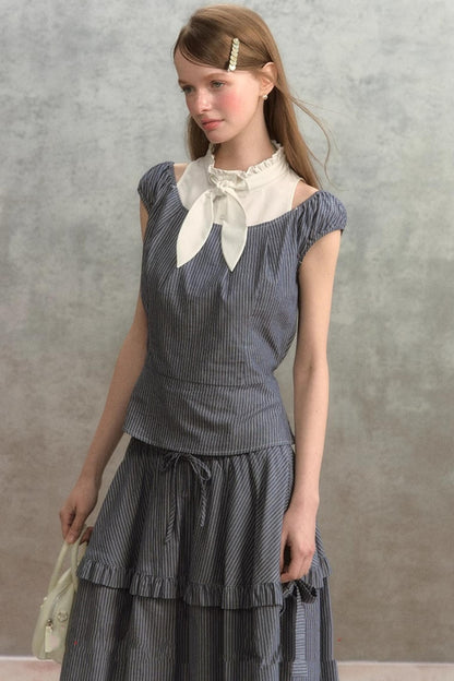 French Lace A-Line Skirt Set-Up