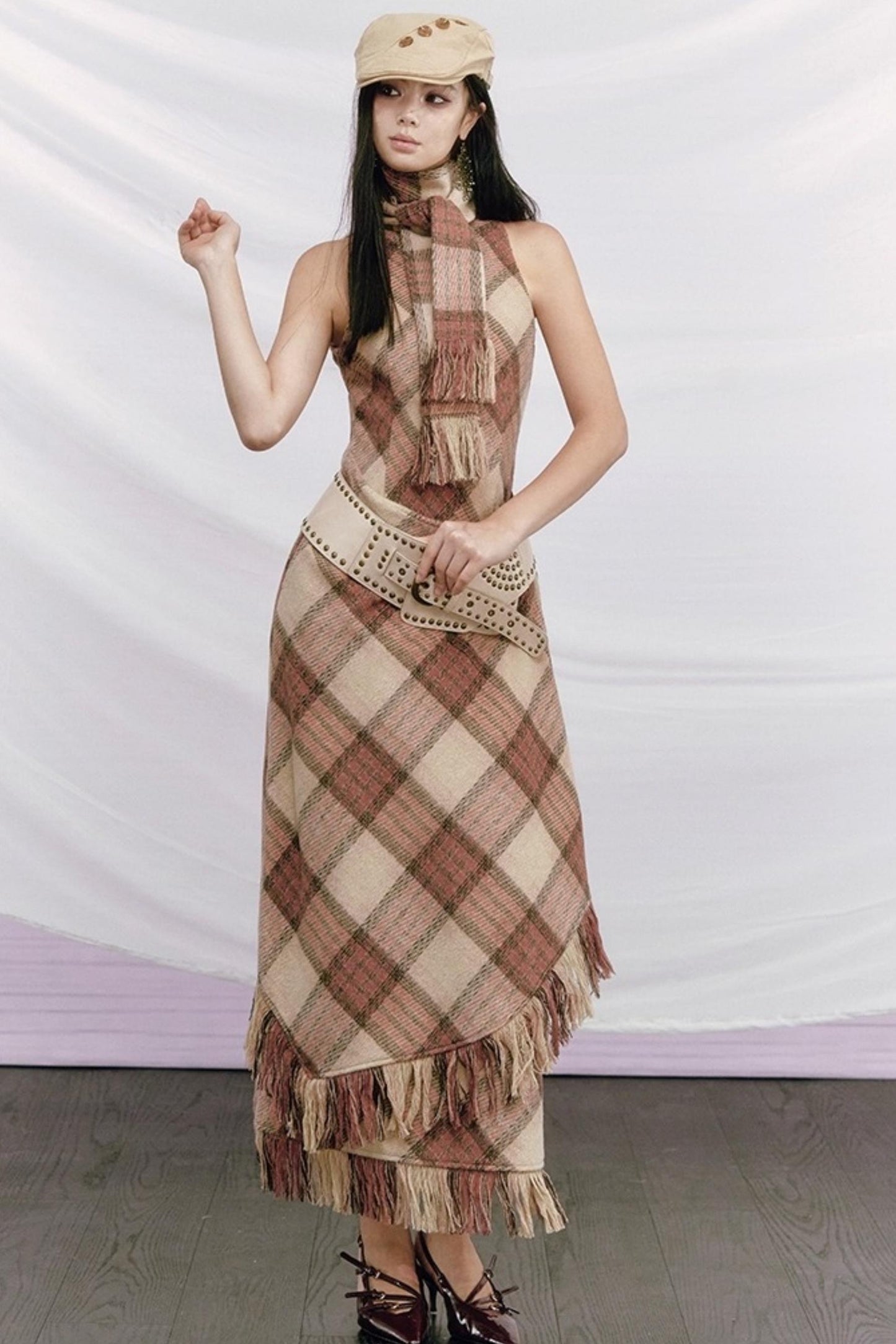 Plaid Woolen Suit Set-Up