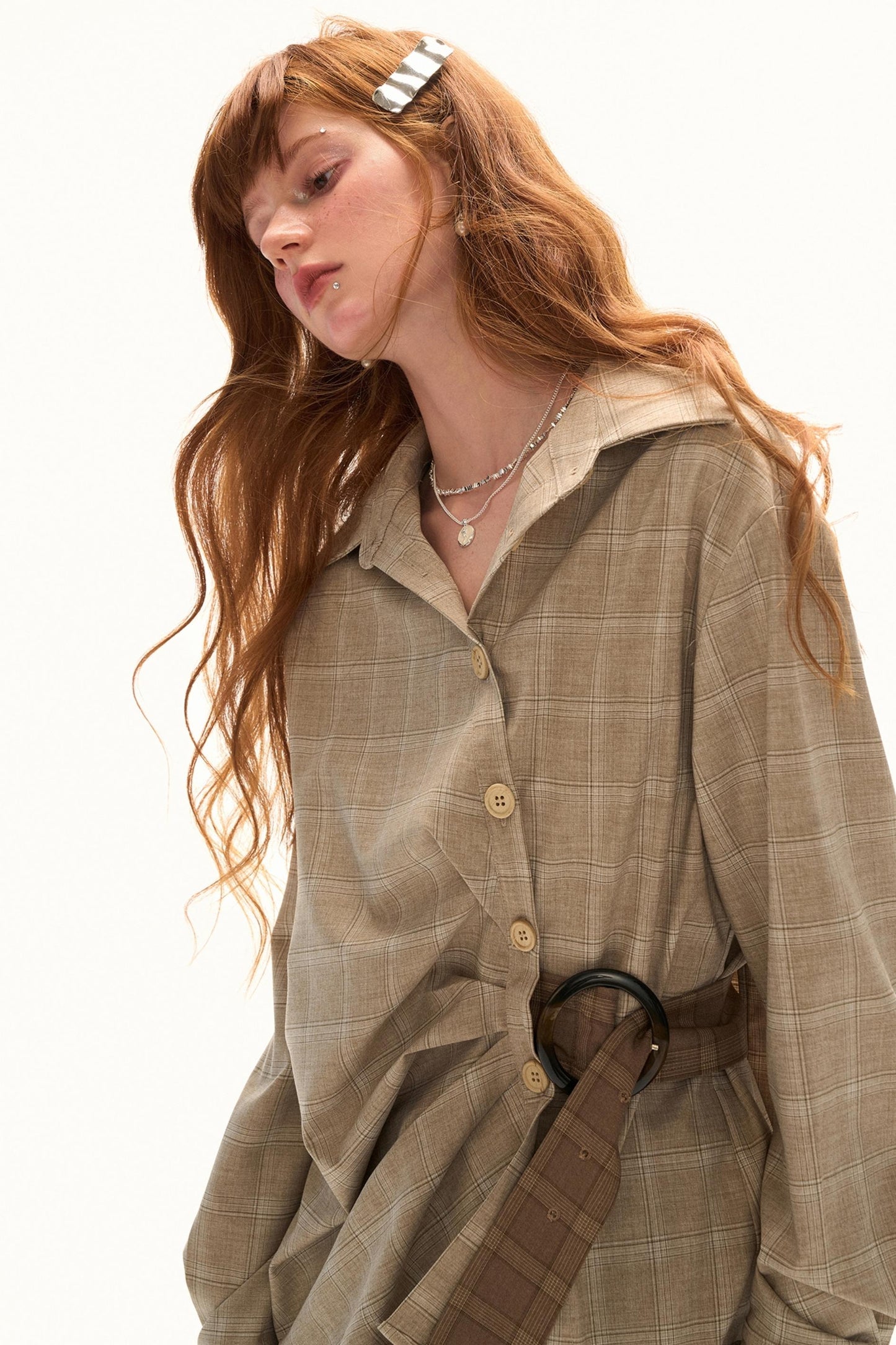 Retro Plaid Long Sleeve Shirt