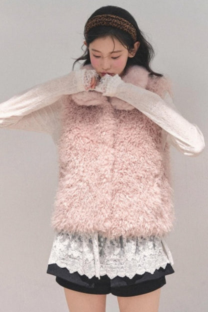 Reversible Faux Fur Vest