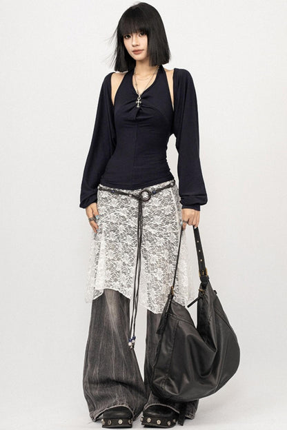 American Vintage Halter Neck Two-Piece Knitwear