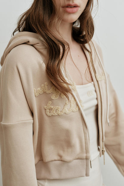 Embroidered High-Density Hooded Jacket