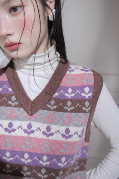 Winter Tulip Wool Vest