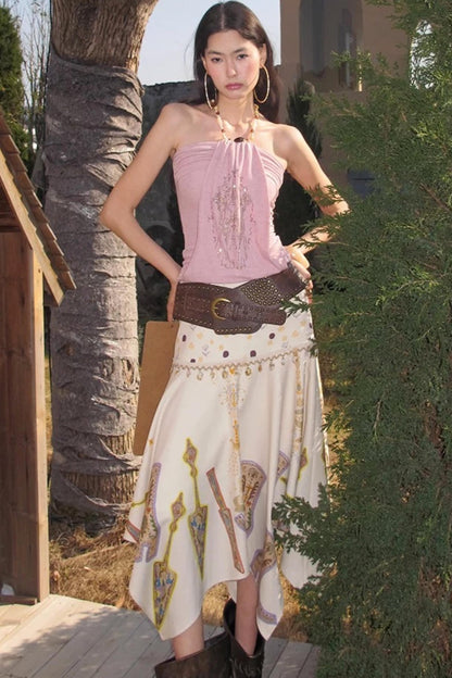 Tannite Shell Tassel Skirt