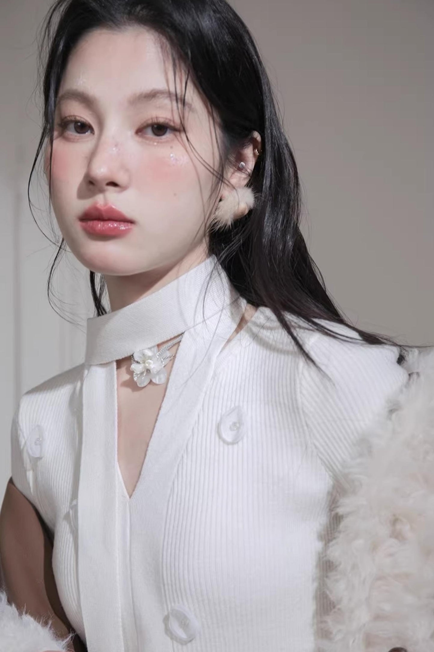 White Moonlight Knit Top