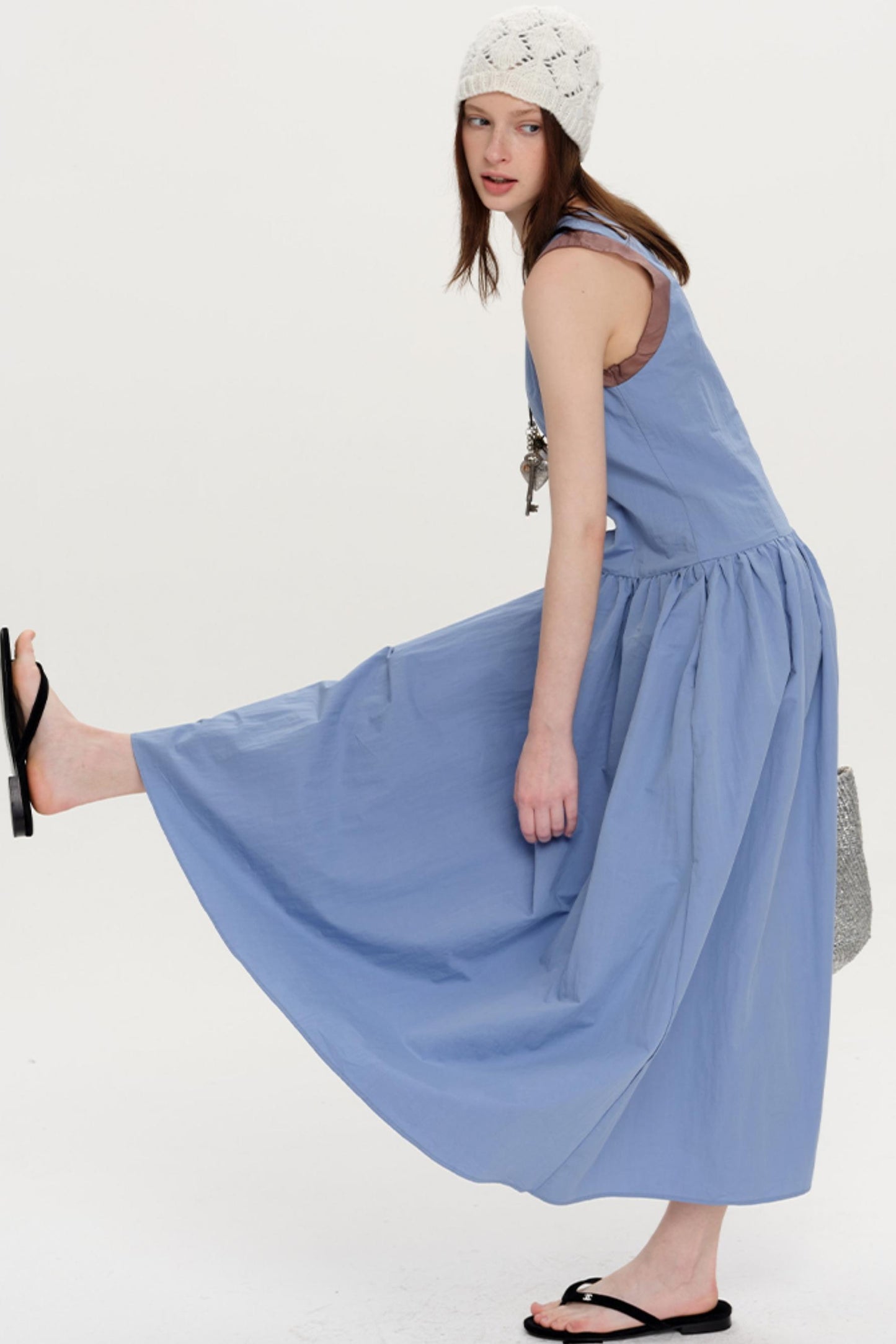 Roman Colorblock Yarn Dress