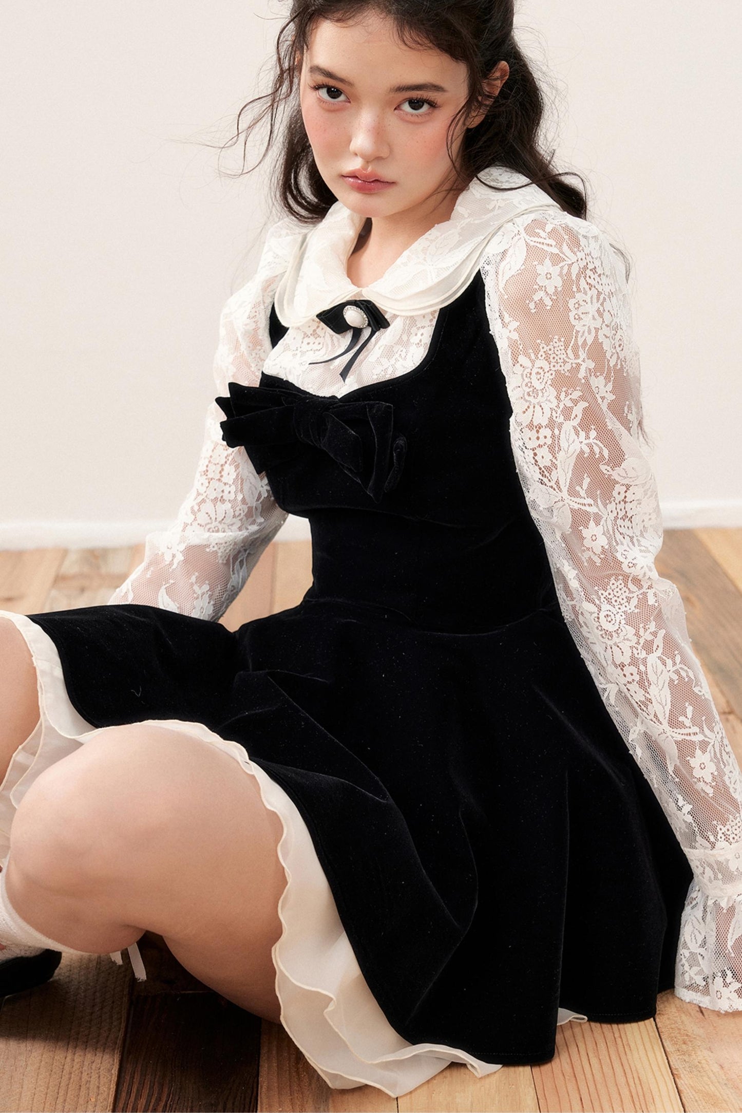 Doll Collar Princess Style Lace Dress