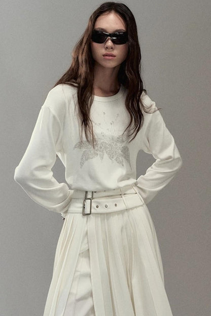 Floating Floral Crewneck Top