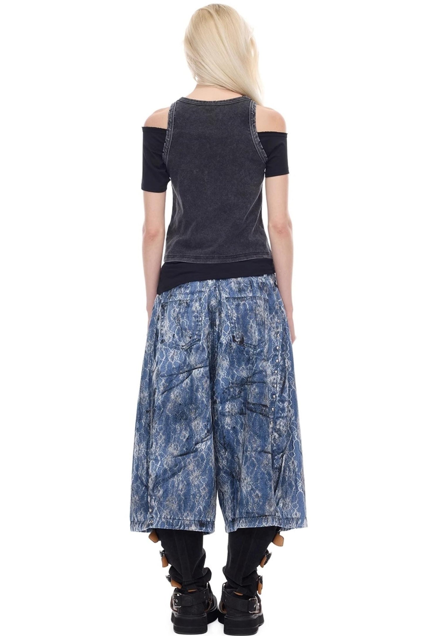 Electric Moon Denim Shorts