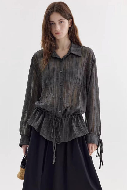 Color-Block Plaid Shirt