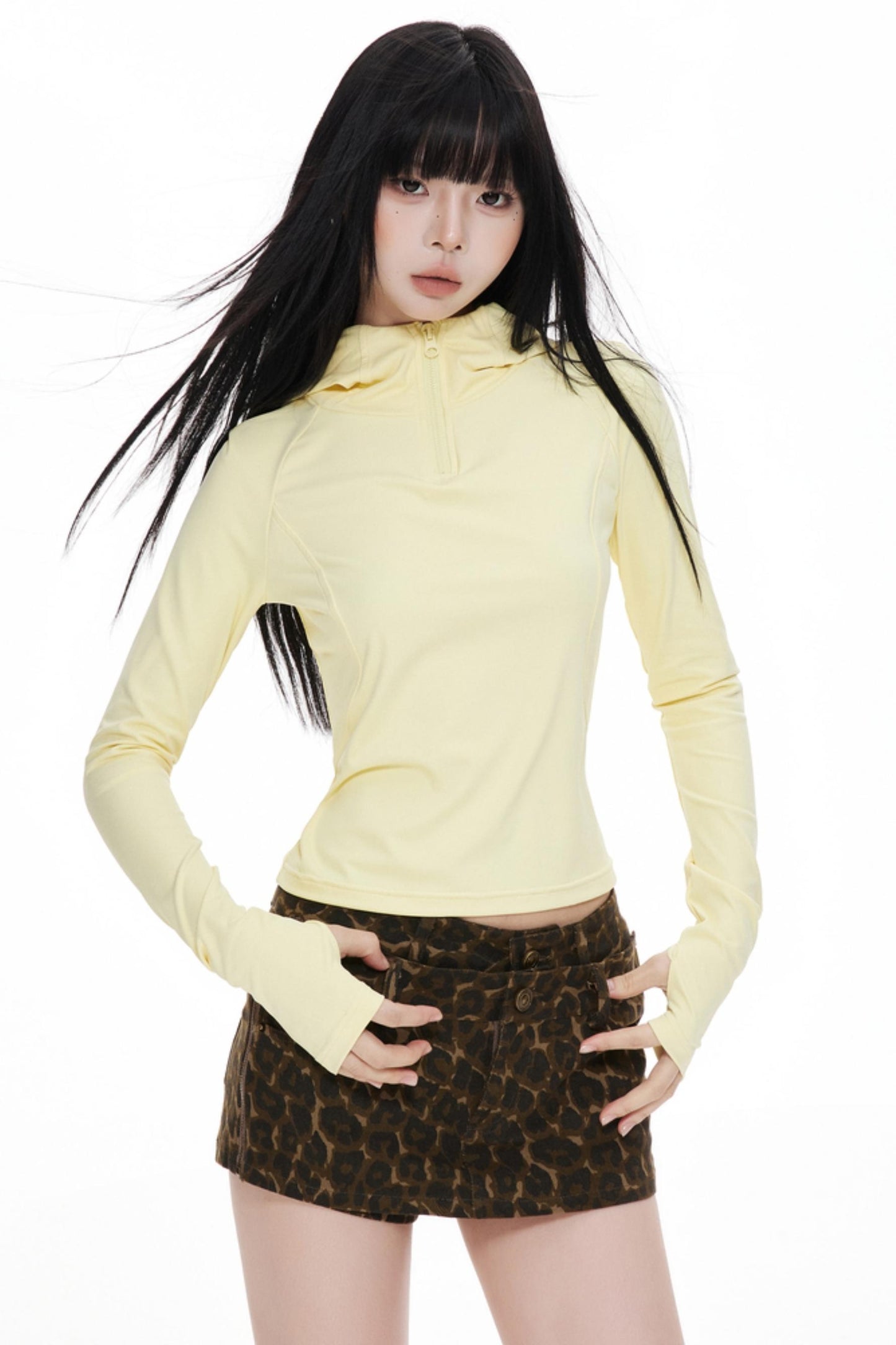 Slimming Hooded Base Shirt