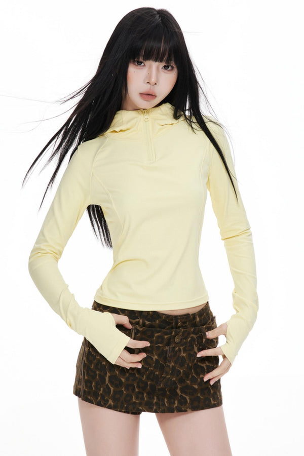 Slimming Hooded Base Shirt