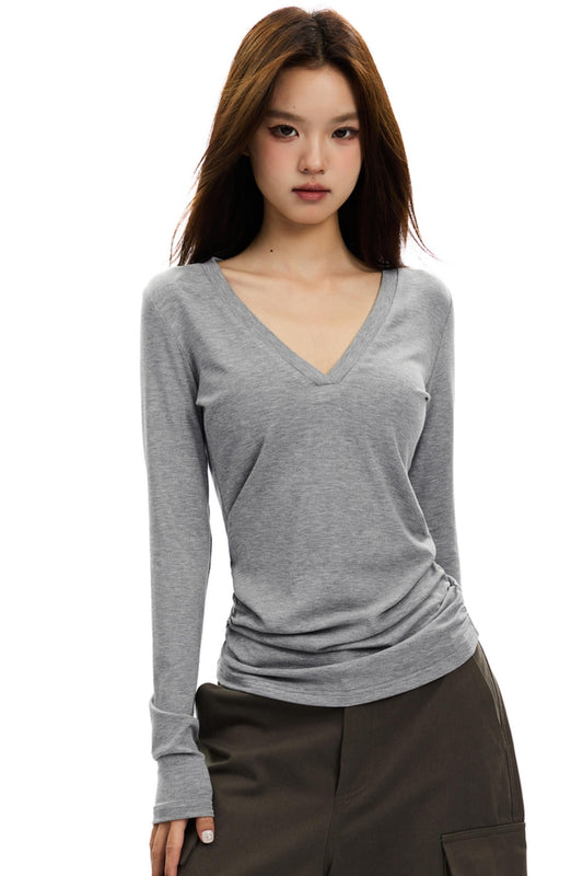 American Retro Slim Knit Top