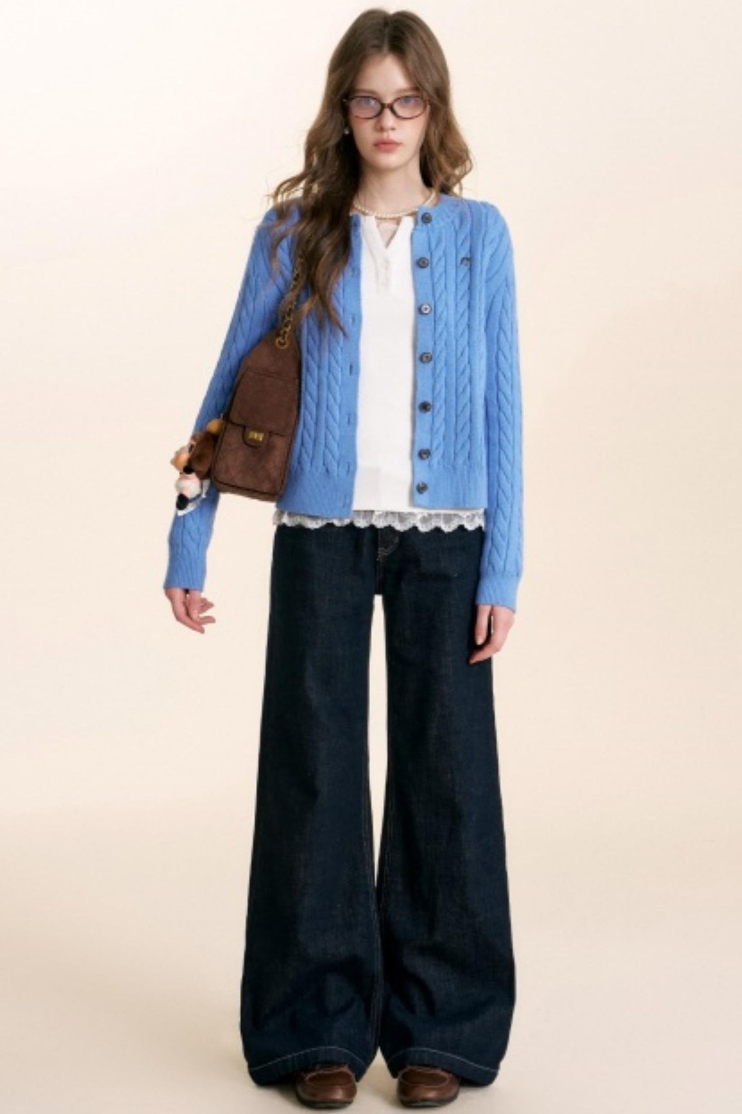 Winter Leopard Knit Cardigan