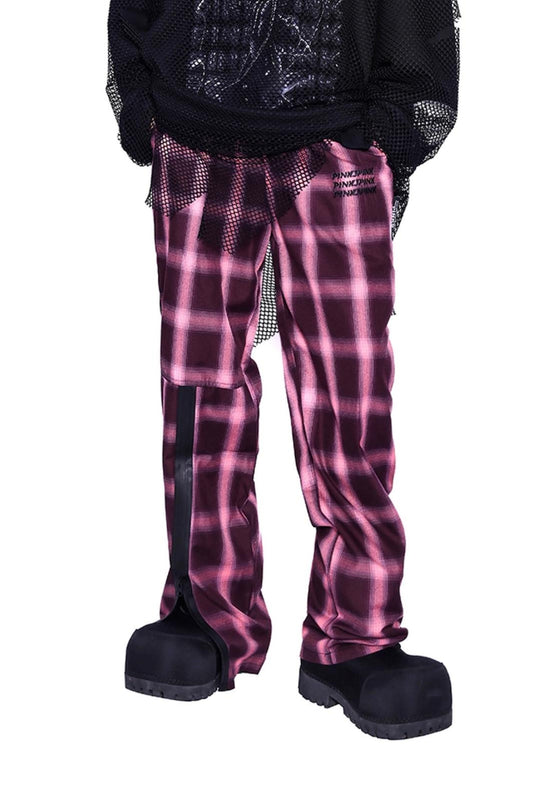 PINKSPINK 24 AW Original karierte Mop-Hose