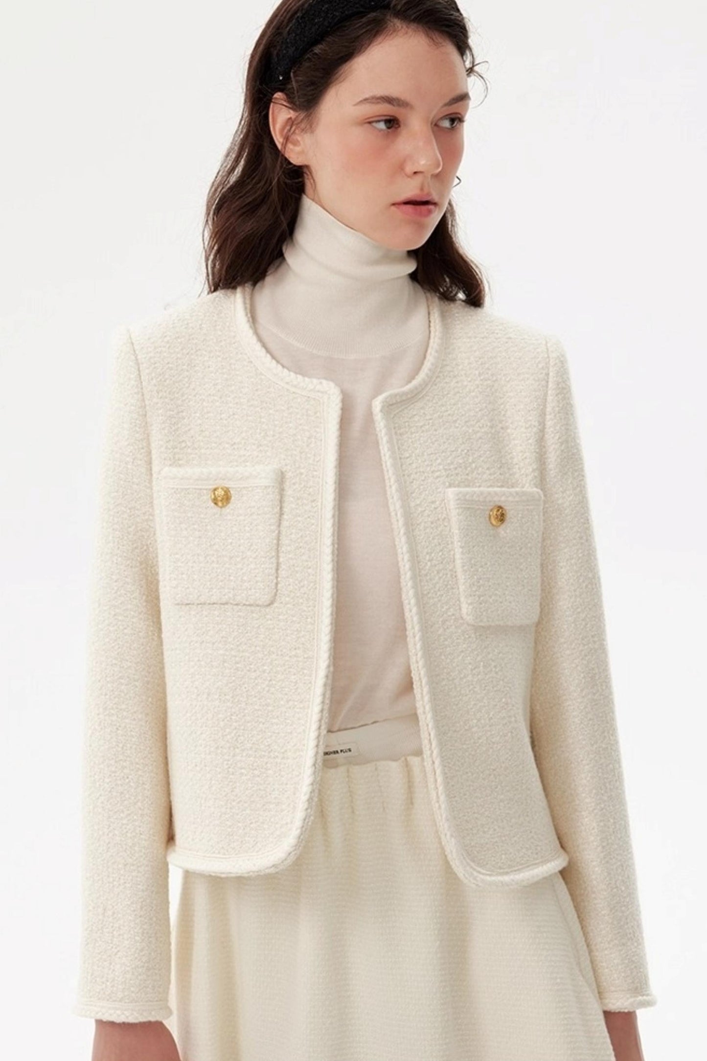 French Tweed Wool Jacket