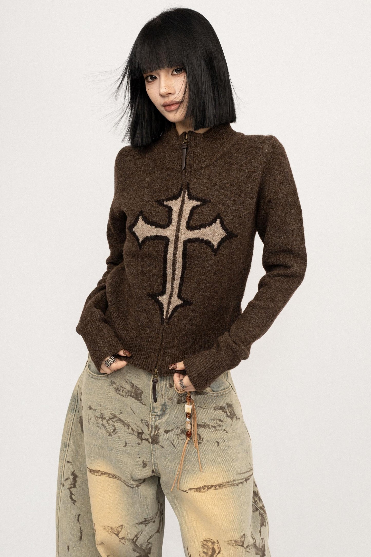 American Senior Knitted Sweater Top