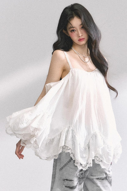 Chiffon Lace Doll Top