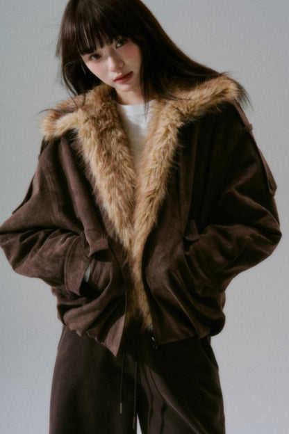 Plush Suede Bud Coat