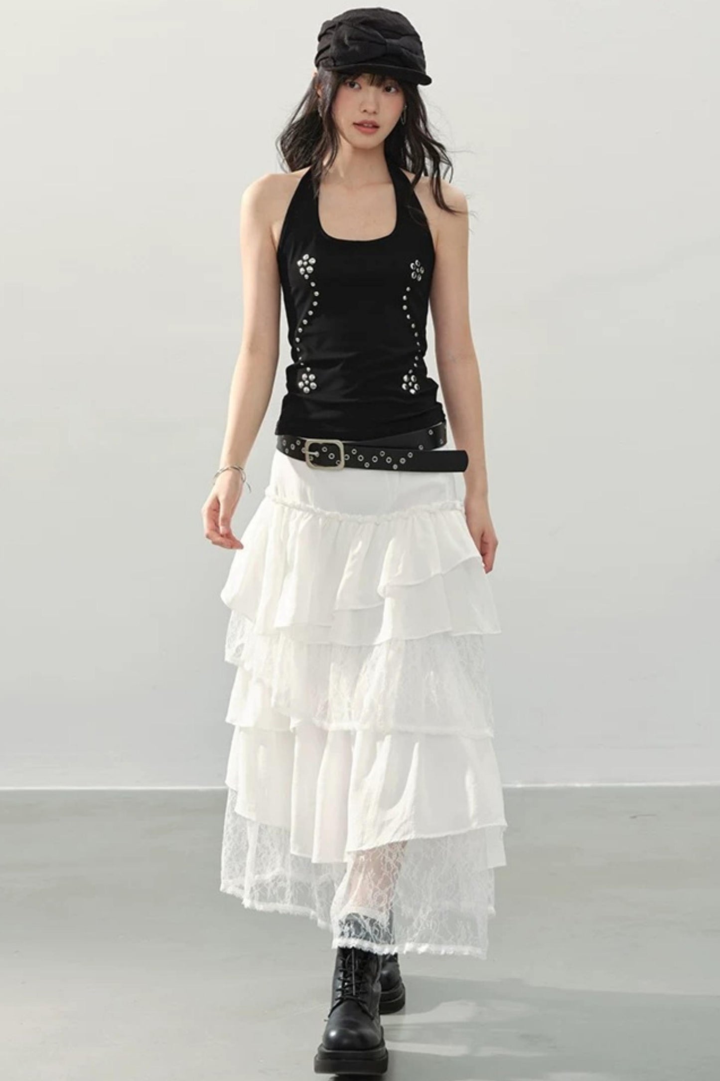 Black Swan Halter Top Set