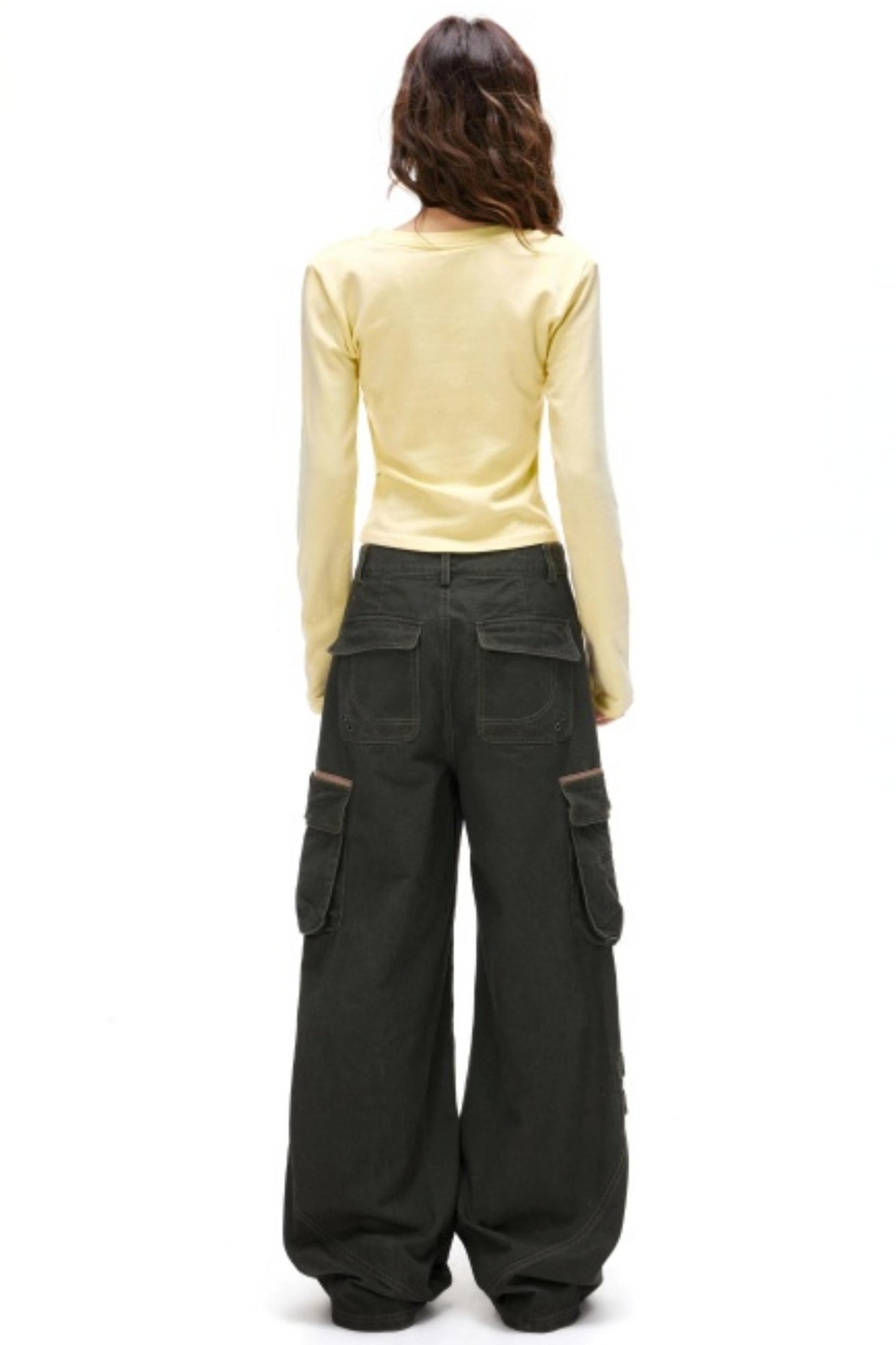 Retro Deconstructed Workwear Pants