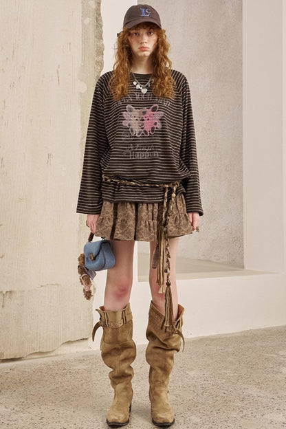 Two Bear Thin Striped Long Sleeve T-Shirt