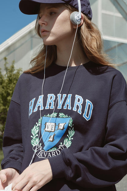 Retro Preppy Navy Top