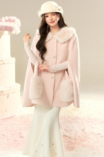 Elegant Woolen Princess Coat