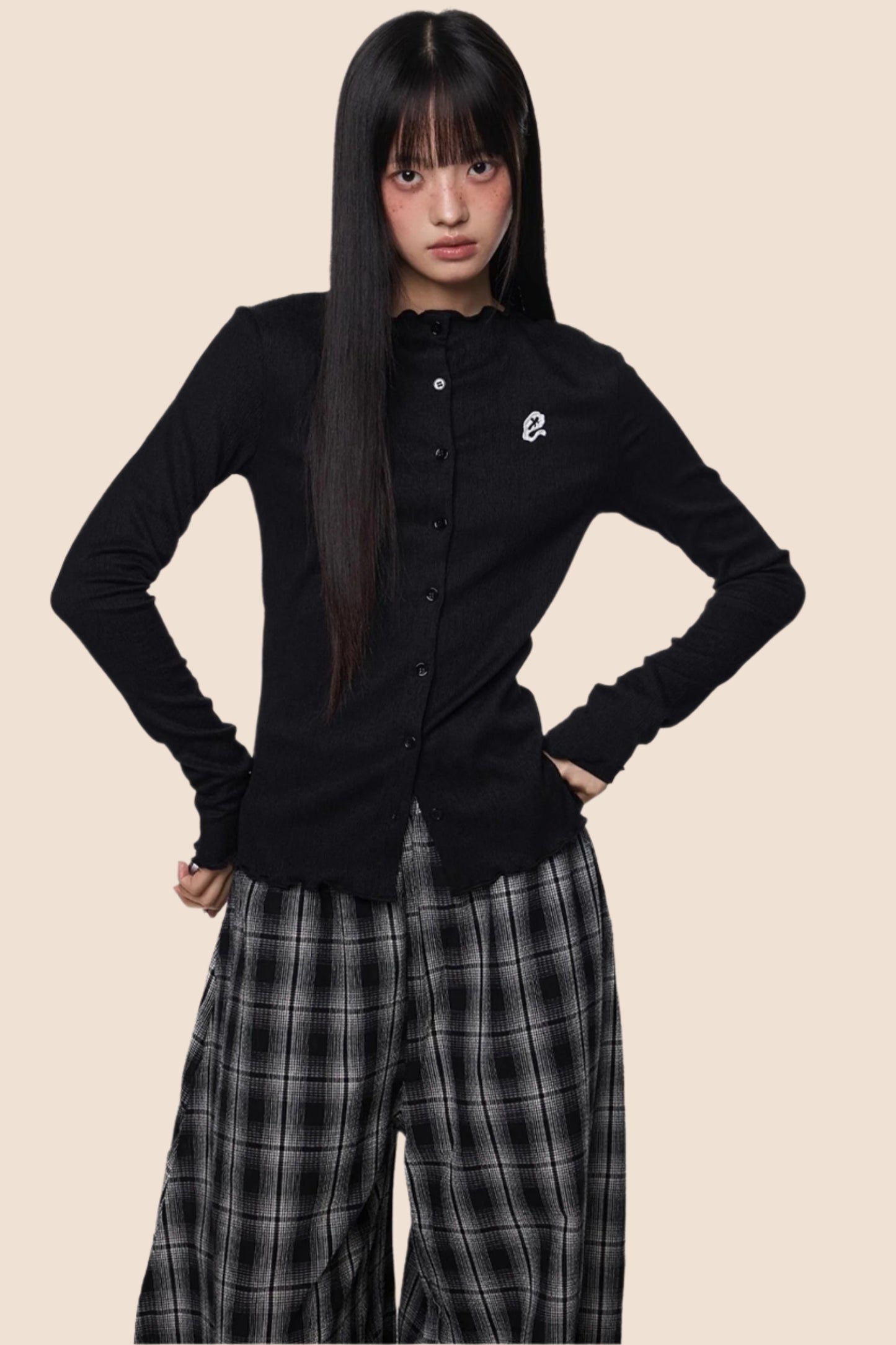 Pleated Lightweight Summer Cardigan