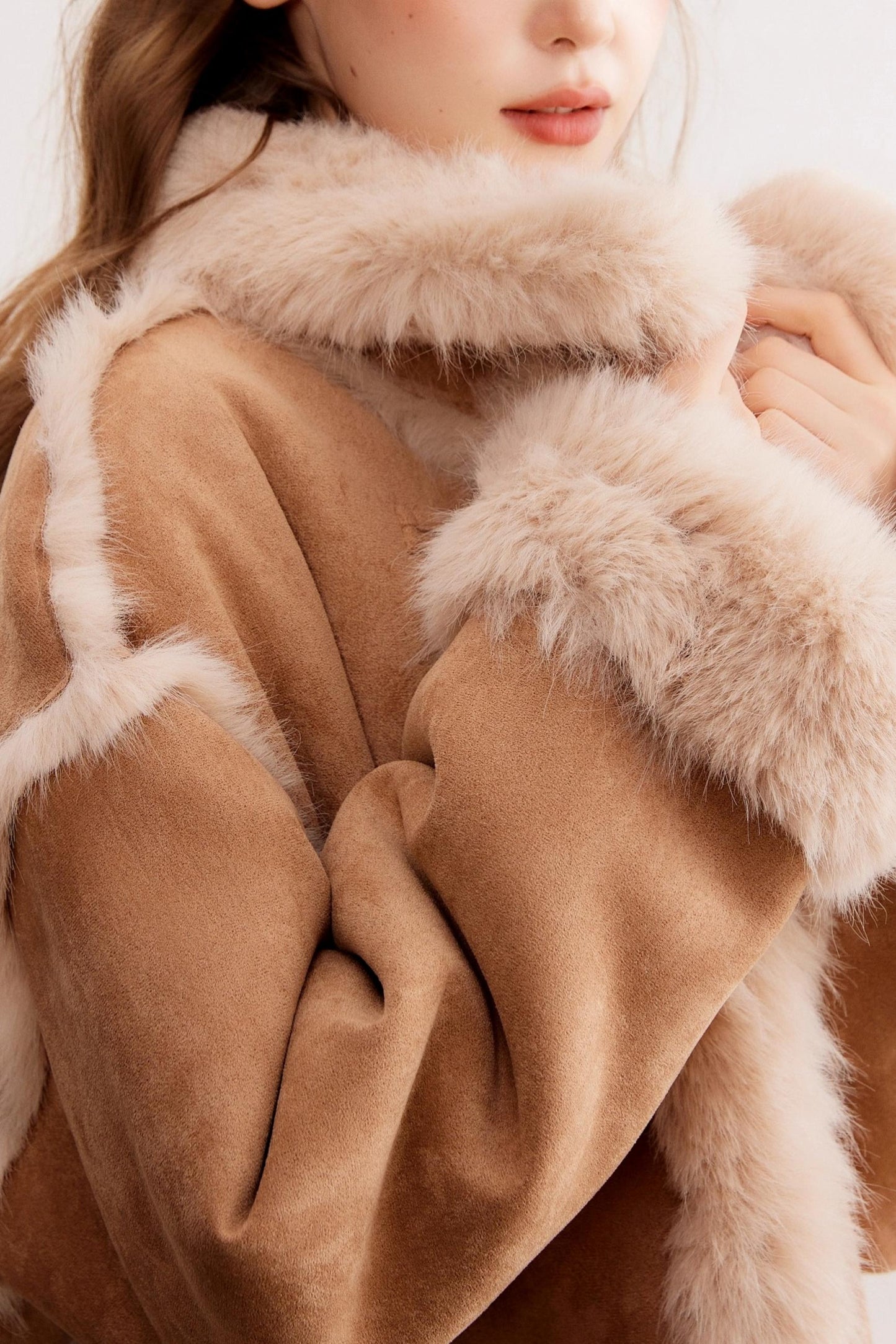 Suede Warm and Thickened Fur Coat