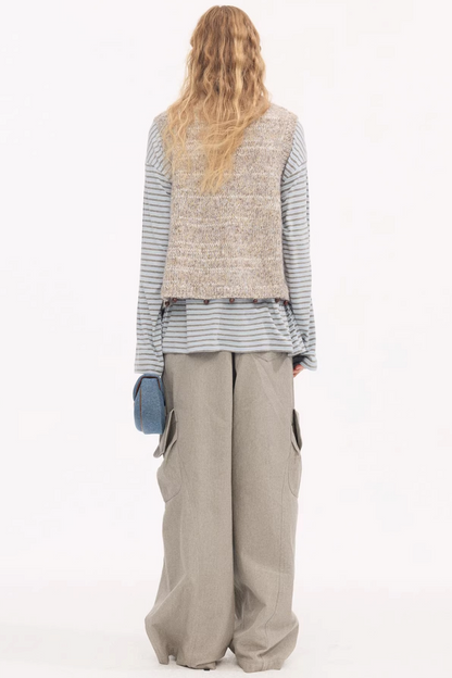 Embroidered Beaded Knitted Vest