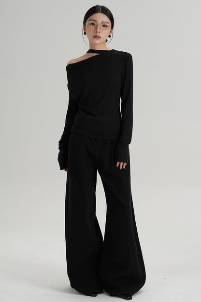 Floor-length Wide-leg Pants