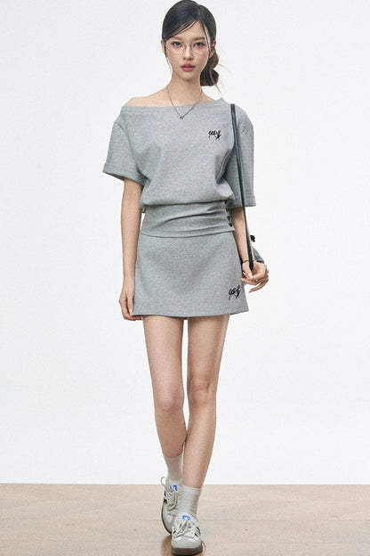 Urban Casual High Rise Skirt Set-Up