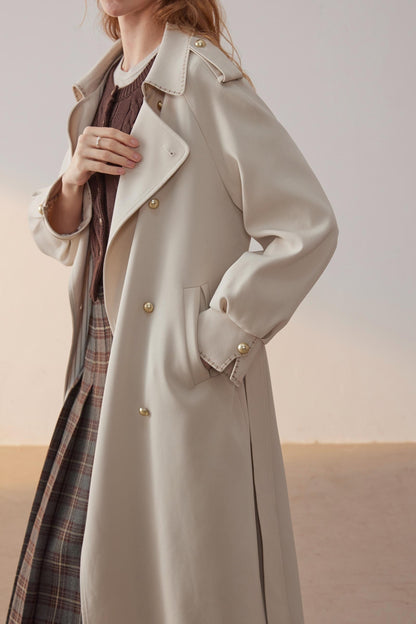 Lapel Trench Coat
