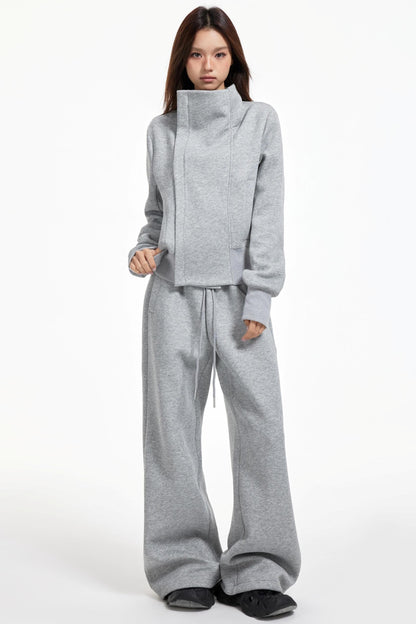 High Collar Slim Jacket Set-Up