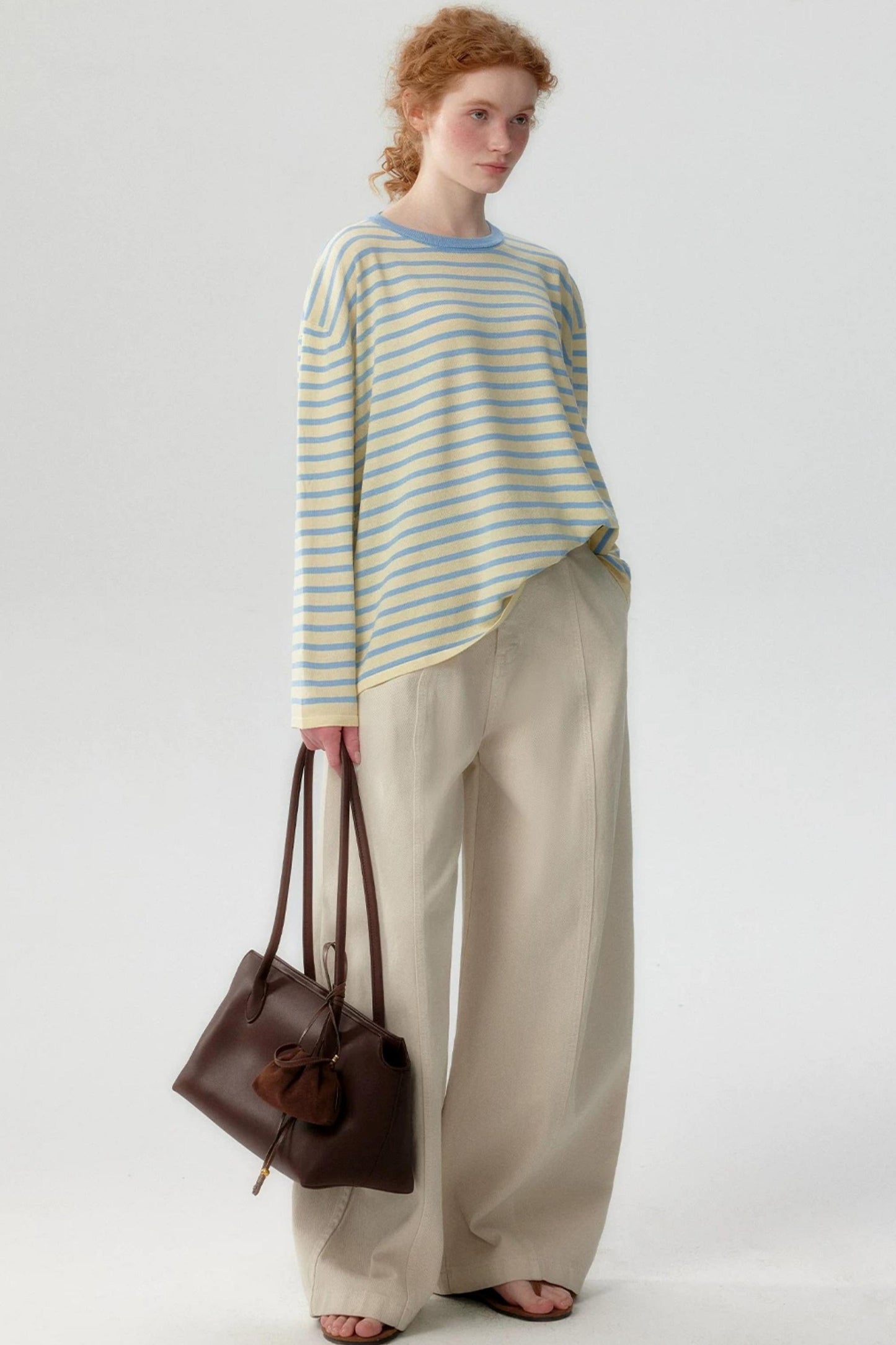 Sea Salt Striped Knit Sweater