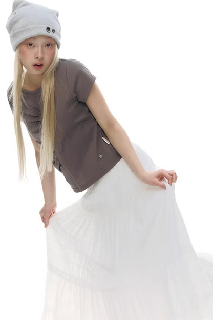 Pleated Pure Cotton Top